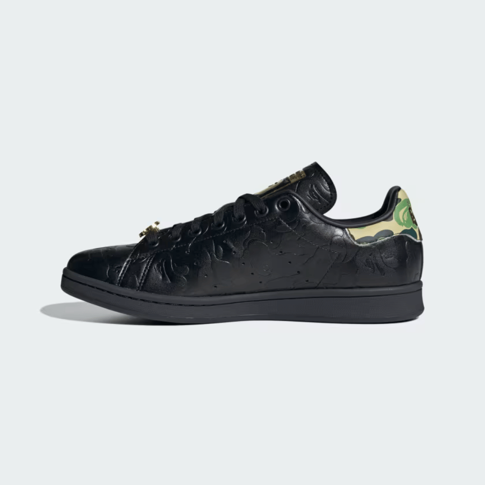 BAPE x adidas Stan Smith Core Black - Droper