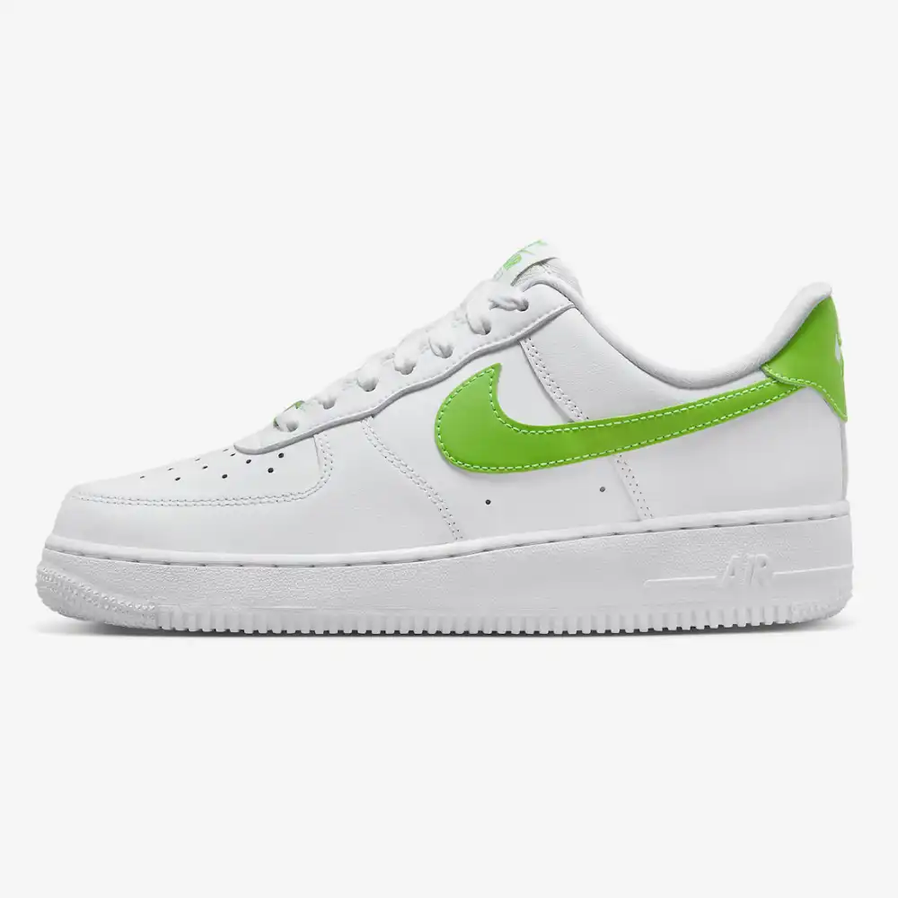 White and store neon green nikes