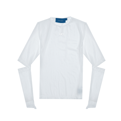 Top Quadro Creations Mesh Skin Off-White