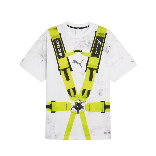 A$AP Rocky x Puma Camiseta Seatbelt  White Lime Pow