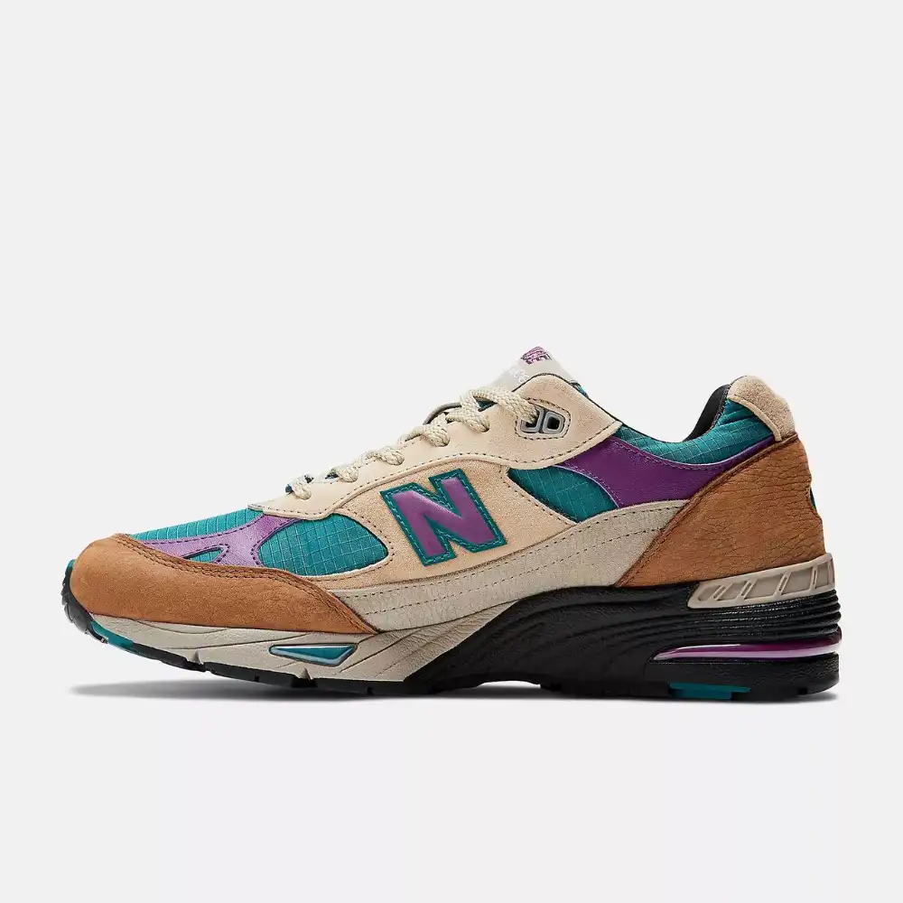 Palace x New Balance 991 Made in England Taos Taupe Grape Juice