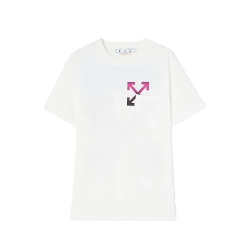 Camiseta Off-White Gradient Arrow Pocket Slim S/S White