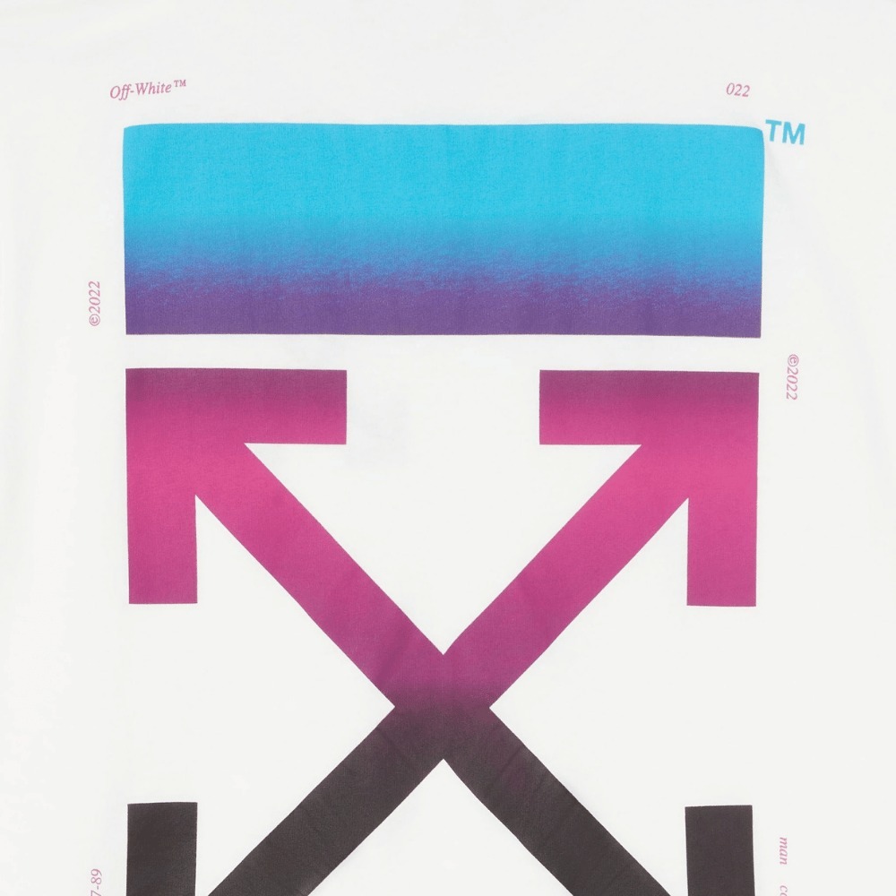 Camiseta Off-White Gradient Arrow Pocket Slim S/S White foto 2