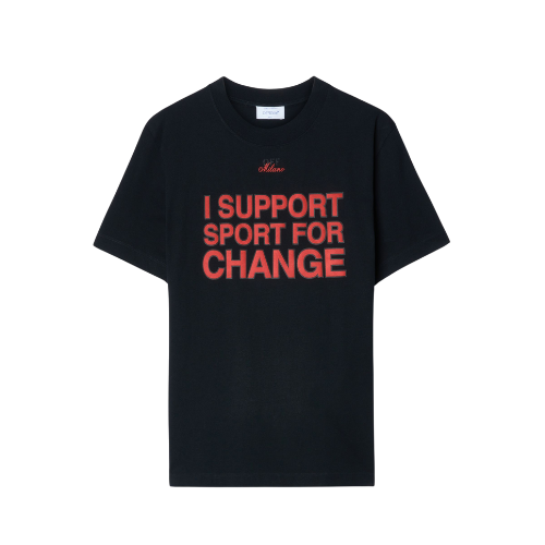 Camiseta Off-White I Support Sport For Change Black