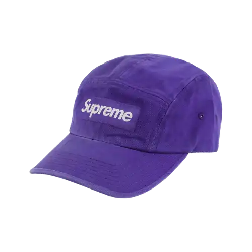 Boné Supreme Washed Chino Twill Camp Purple