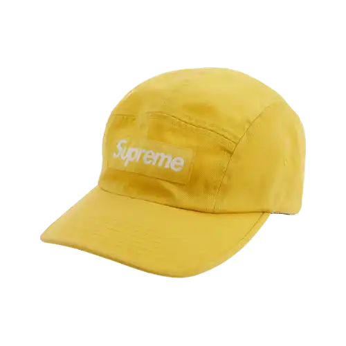 Boné Supreme Washed Chino Twill Camp Yellow
