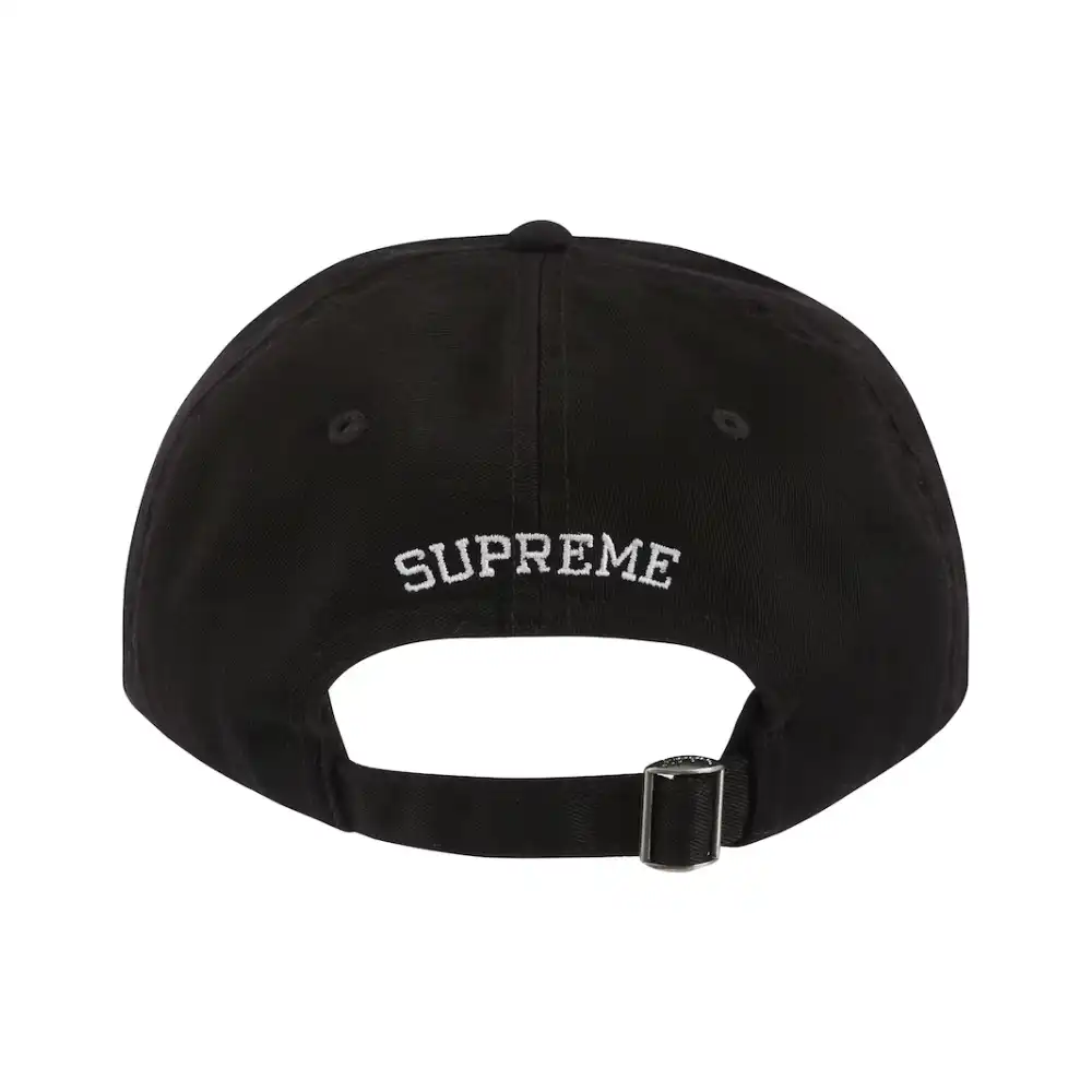 Boné Supreme Oval 6-Panel Black - Droper