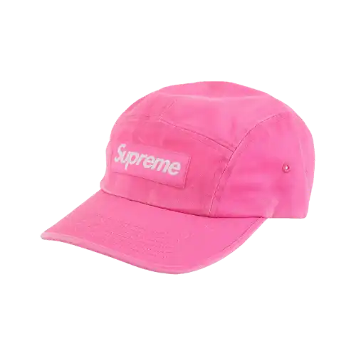 Boné Supreme Washed Chino Twill Camp Pink