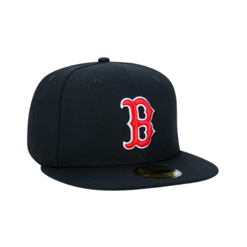 Boné New Era 59FIFTY Aba Reta MLB Boston Red Sox Preto