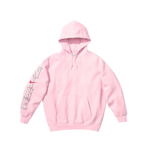 Supreme x Nike Moletom Hooded Light Pink