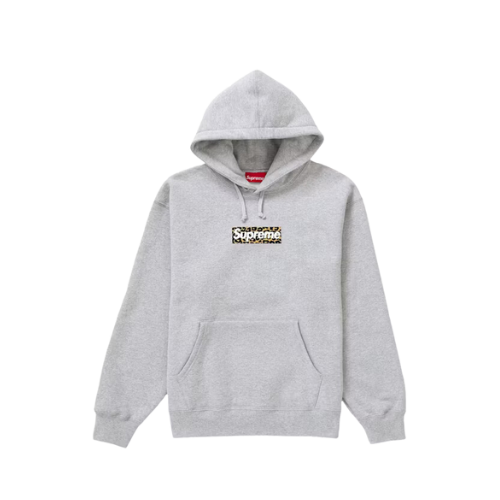 Moletom Supreme Shanghai Box Logo Heather Grey