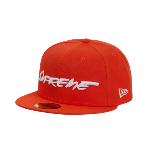 Futura x Supreme x New Era Boné 59Fifty Fitted Orange