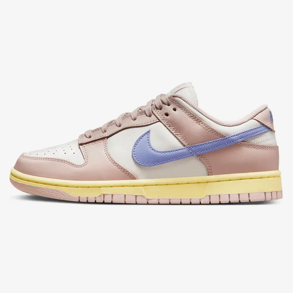 nike dunk low pink and white