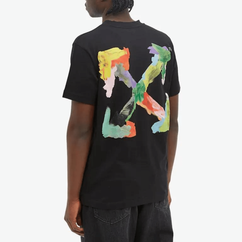 Camiseta Off-White Brush Arrow Slim Black - Droper