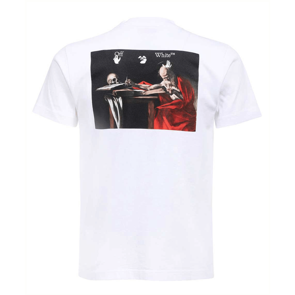 Camiseta Off-White Caravaggio Paint Slim White - Droper