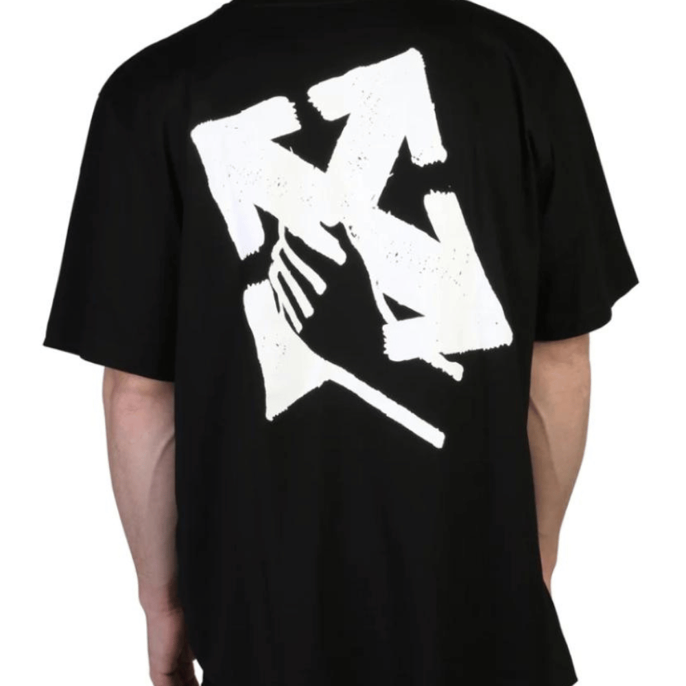 Camiseta Off-White Hand Arrow Black - Droper