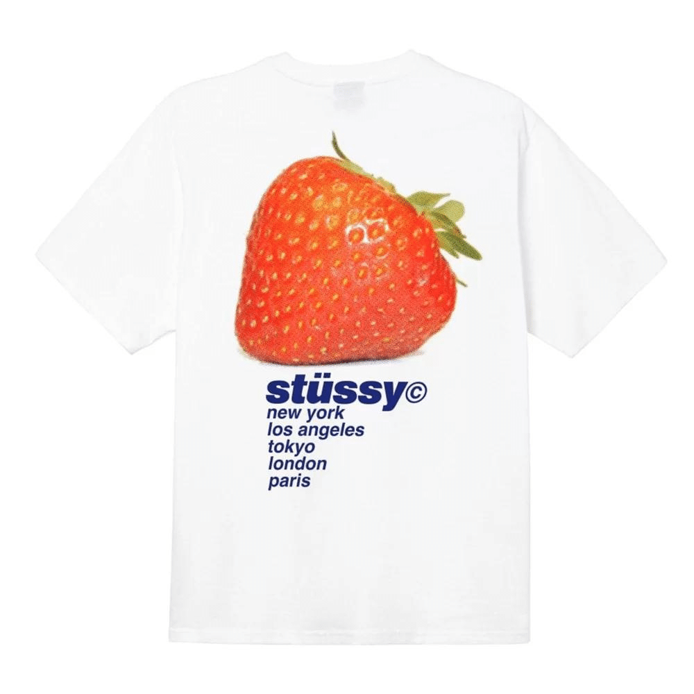 Camiseta Stussy Strawberry White foto 1