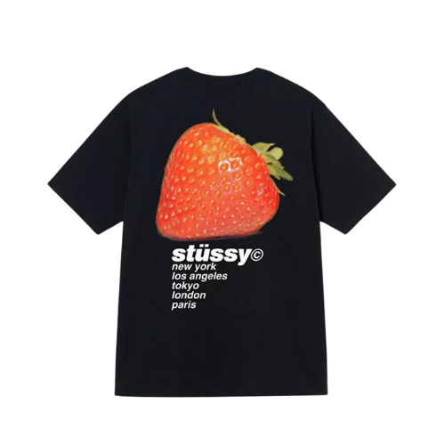 Camiseta Stussy Strawberry Black