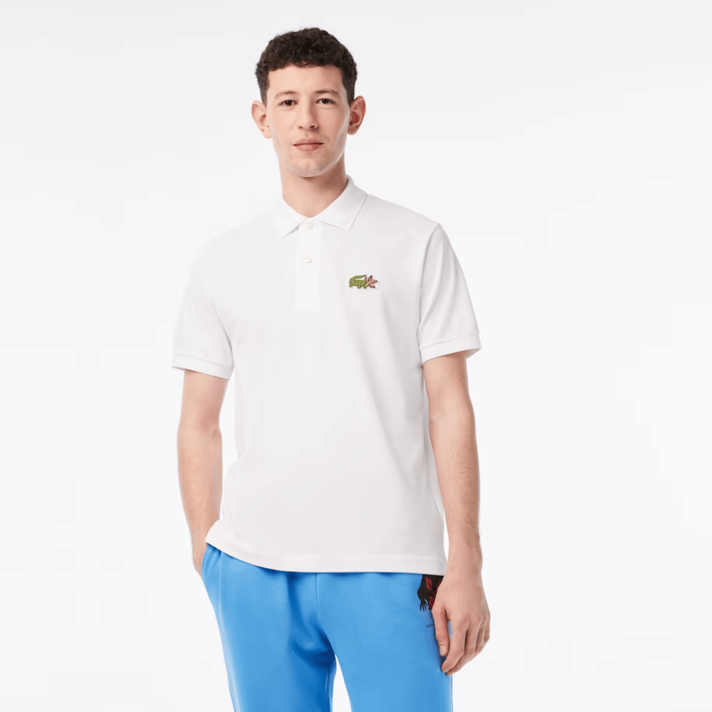 Netflix x Lacoste Camisa Polo White foto 4