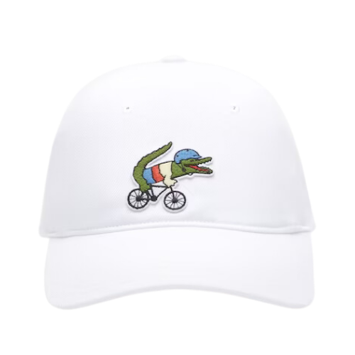 Netflix x Lacoste Boné Show Crocodile Unisex White