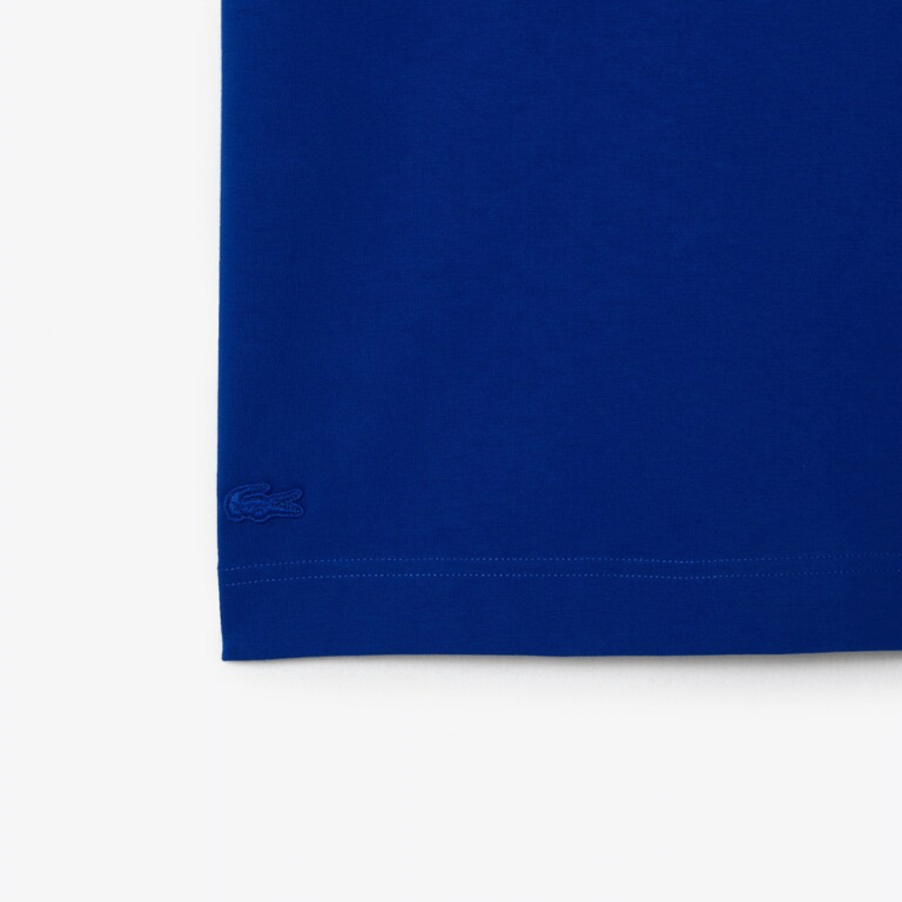 Netflix x Lacoste Camiseta Loose Fit Organic Cotton Unisex Cobalt Blue foto 3