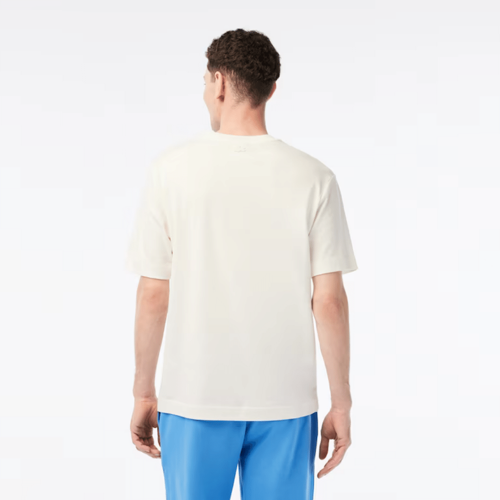Netflix x Lacoste Camiseta Organic Cotton Men’s White foto 4
