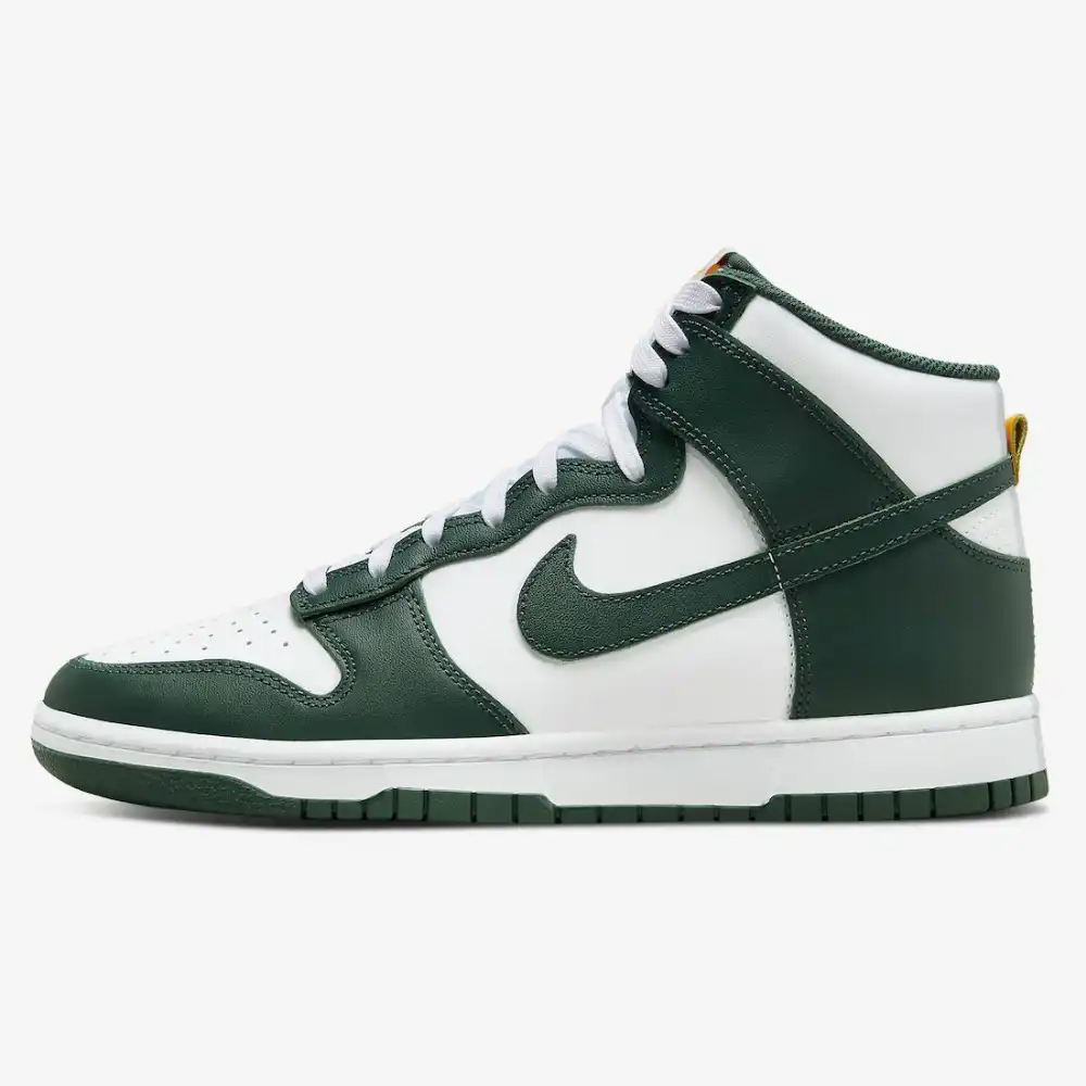 dark green nike high tops