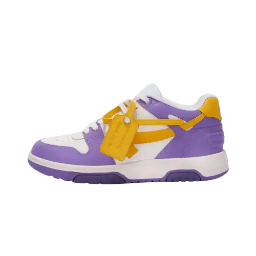 Off-White Out Of Office Calf Leather Violet Yellow