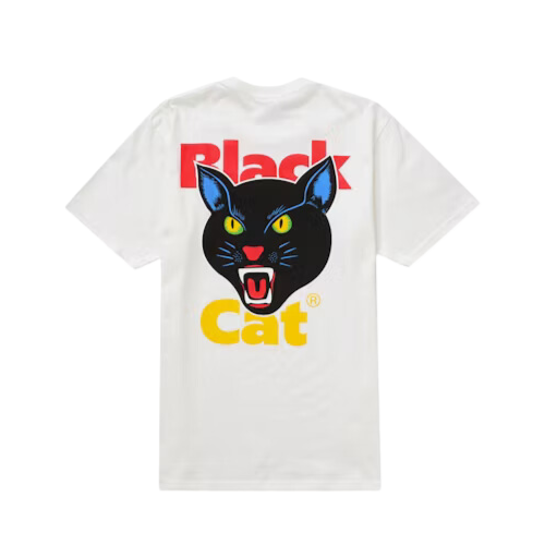 Camiseta Supreme Black Cat White