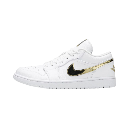 Air Jordan 1 Low White Metallic Gold