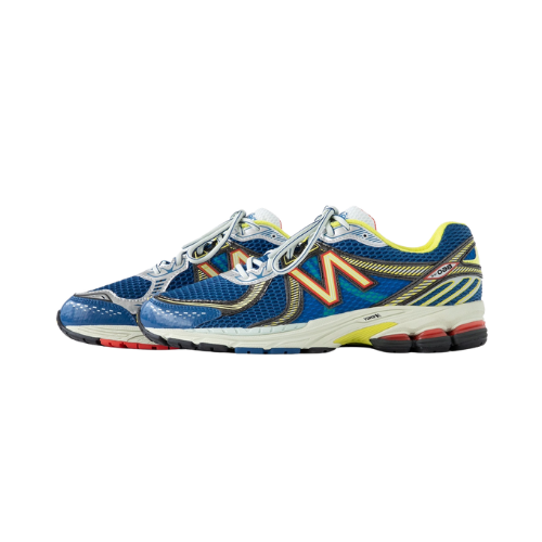 Aimé Leon Dore x New Balance 860v2 Royal Blue Yellow Red Cream