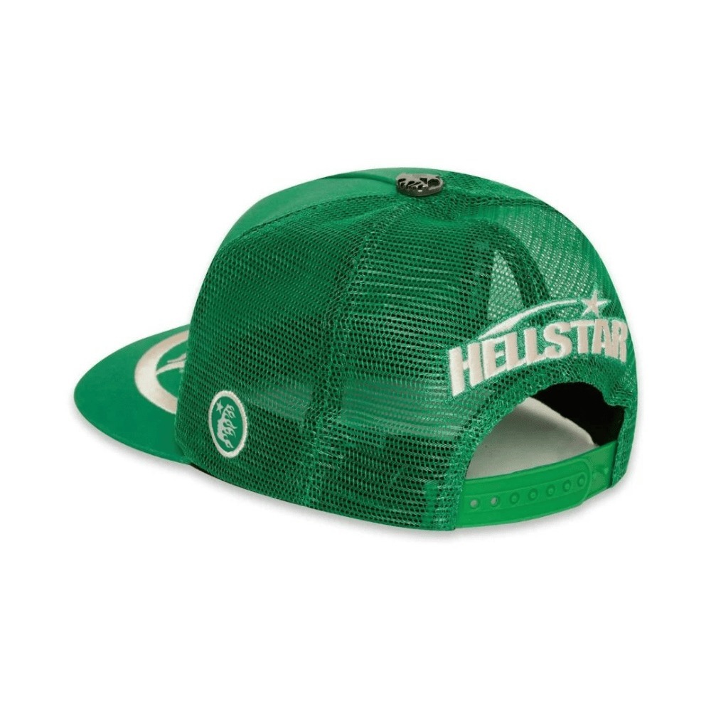 Boné Hellstar Trucker Big Logo Green - Droper