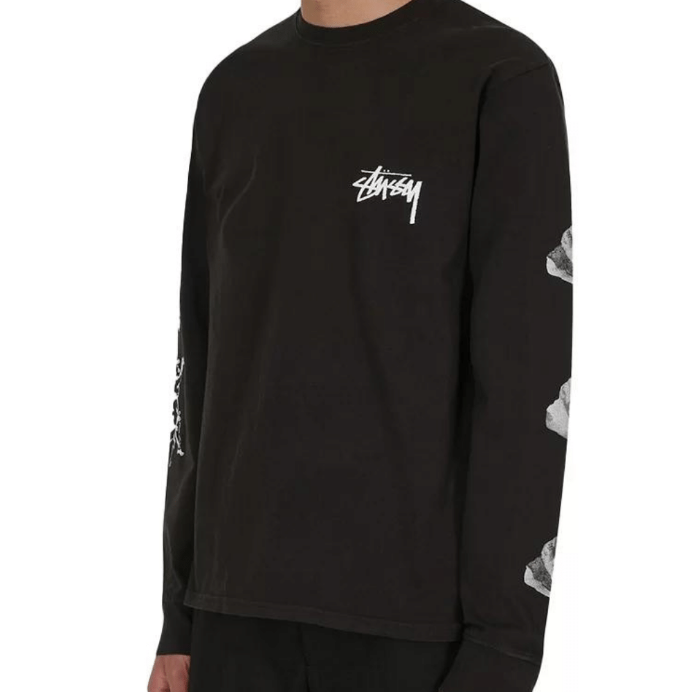 Camiseta Stussy Angels Pig Died L/S Black - Droper