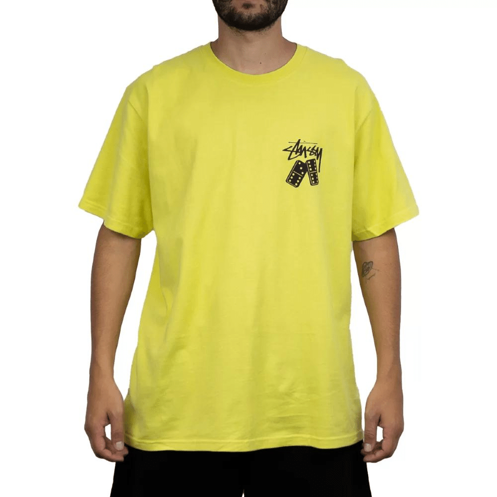 Camiseta Stussy Dominoes Green - Droper