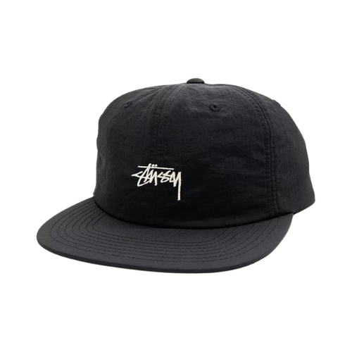 Boné Stussy Stock Washed Nylon Black