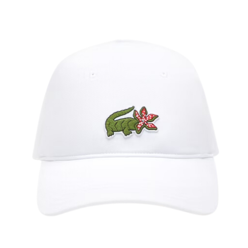 Netflix x Lacoste Boné Show Crocodile Unisex White