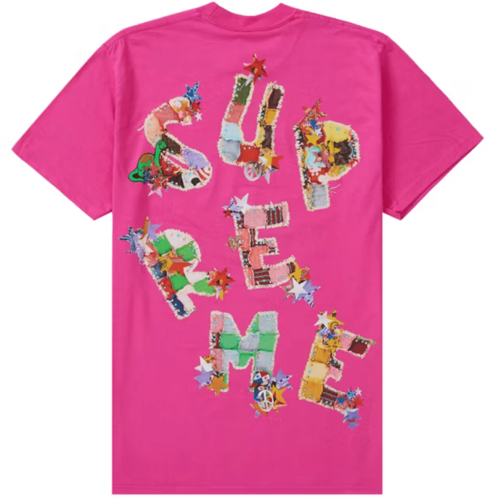 Camiseta Supreme Patchwork Fuchsia foto 1