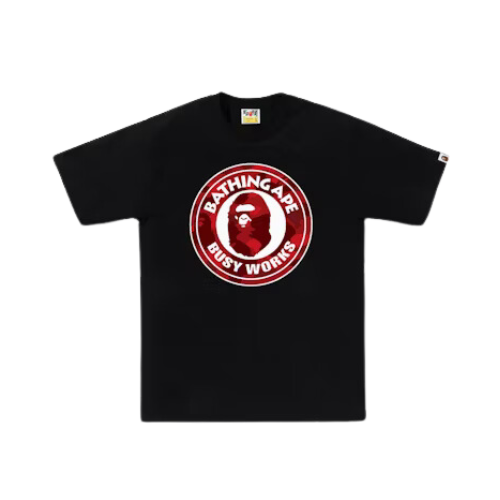 Camiseta BAPE Color Camo Busy Works Black Red
