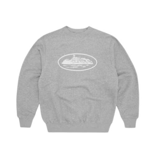 Crewneck Corteiz OG Alcatraz Heather Grey - Droper