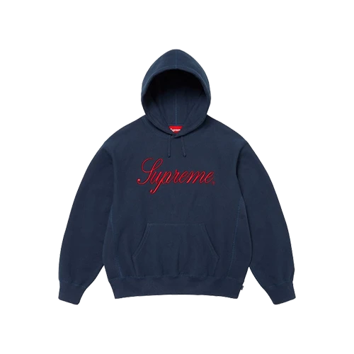 トップス supreme embroidered script hooded M 2082024194128442.webp