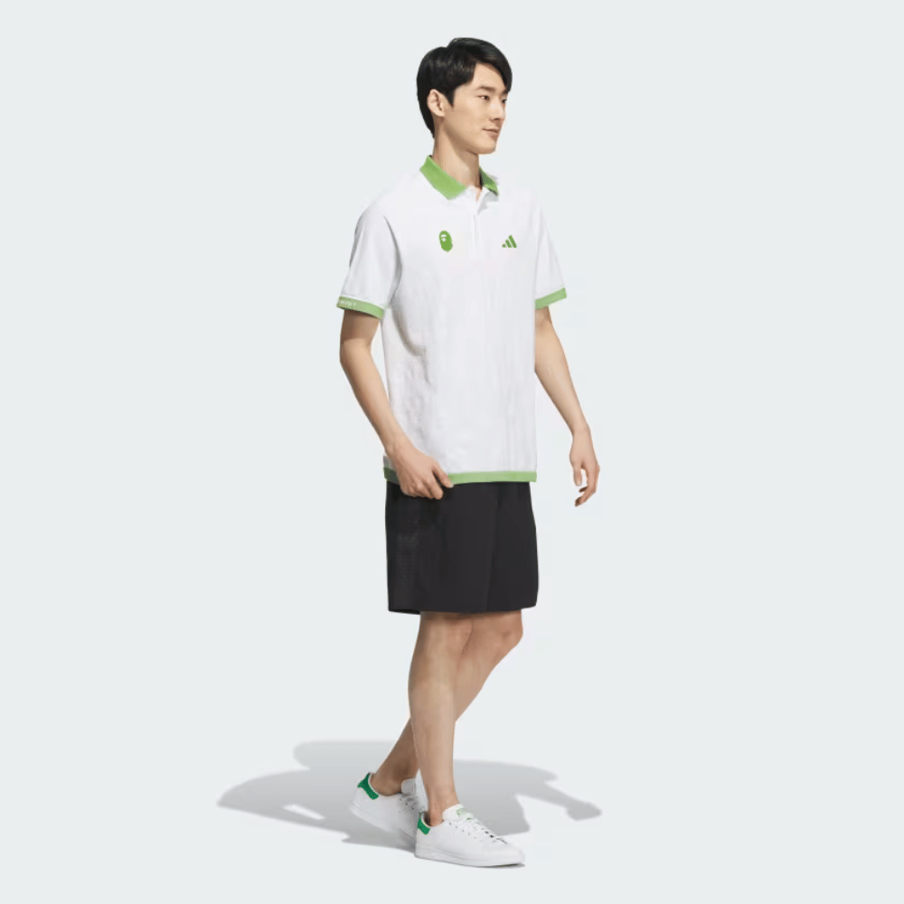 BAPE x adidas Camisa Polo Golf White - Droper