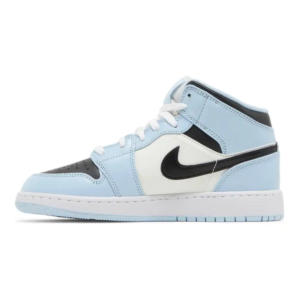 【美品】AIR JORDAN 1 MID (GS) アイスブルー 24cm Air Jordan 1 Mid GS Ice Blue - Droper