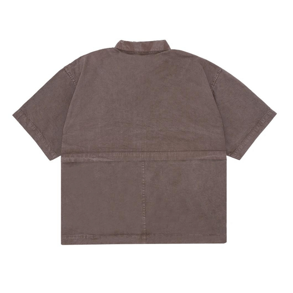 Camisa Quadro Creations Rodes Double-zip Brown - Droper