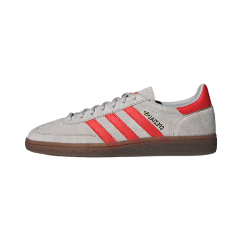 adidas Handball Spezial Grey Two Hi-Res Red