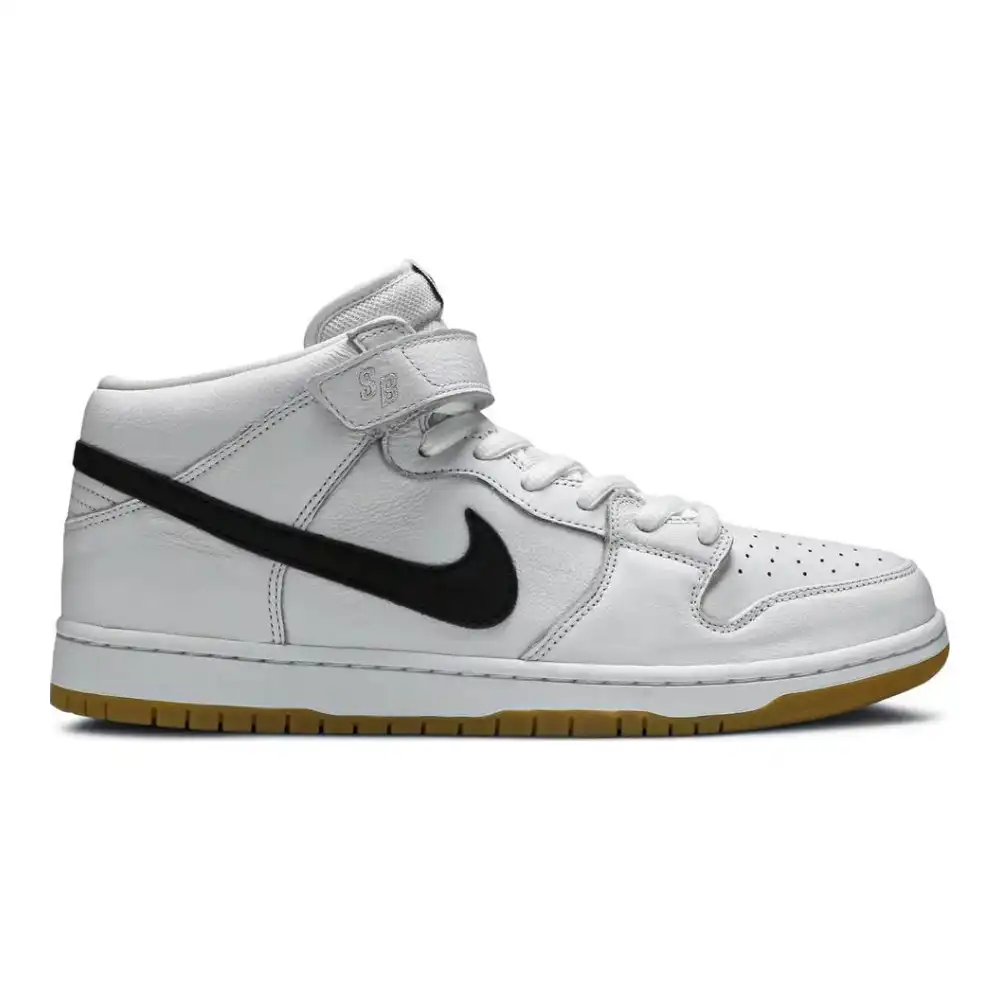 Nike sb dunk store mid blanche