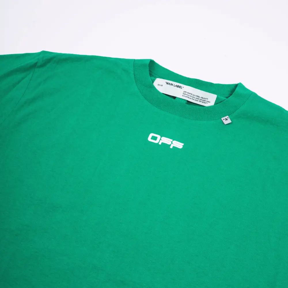 Camiseta Off-White Paint Green foto 1