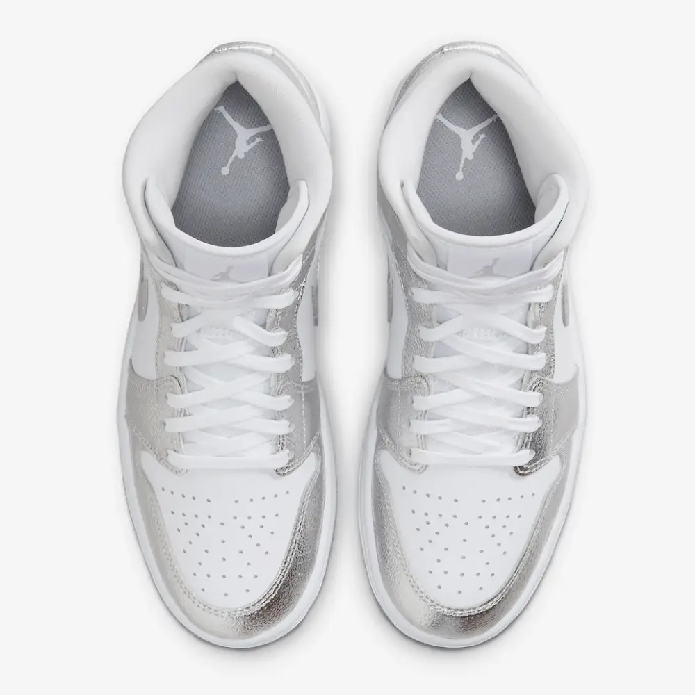 Air Jordan 1 Mid SE Metallic Silver foto 2