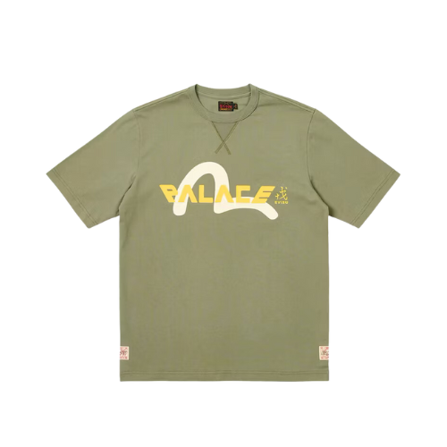 Evisu x Palace Camiseta Logo Olive