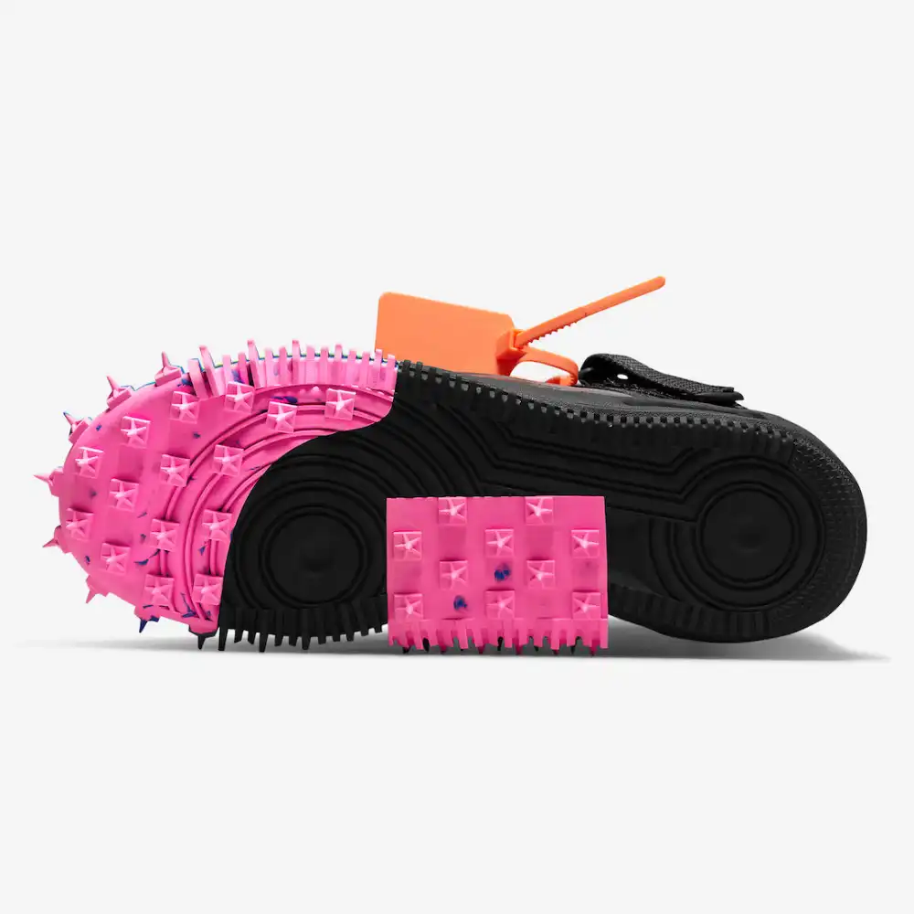 Off-White x Nike Air Force 1 Mid Black foto 5