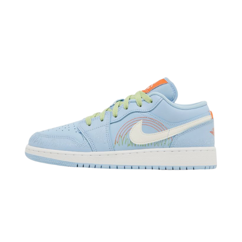 Air Jordan 1 Low SE GS Blue Stitch